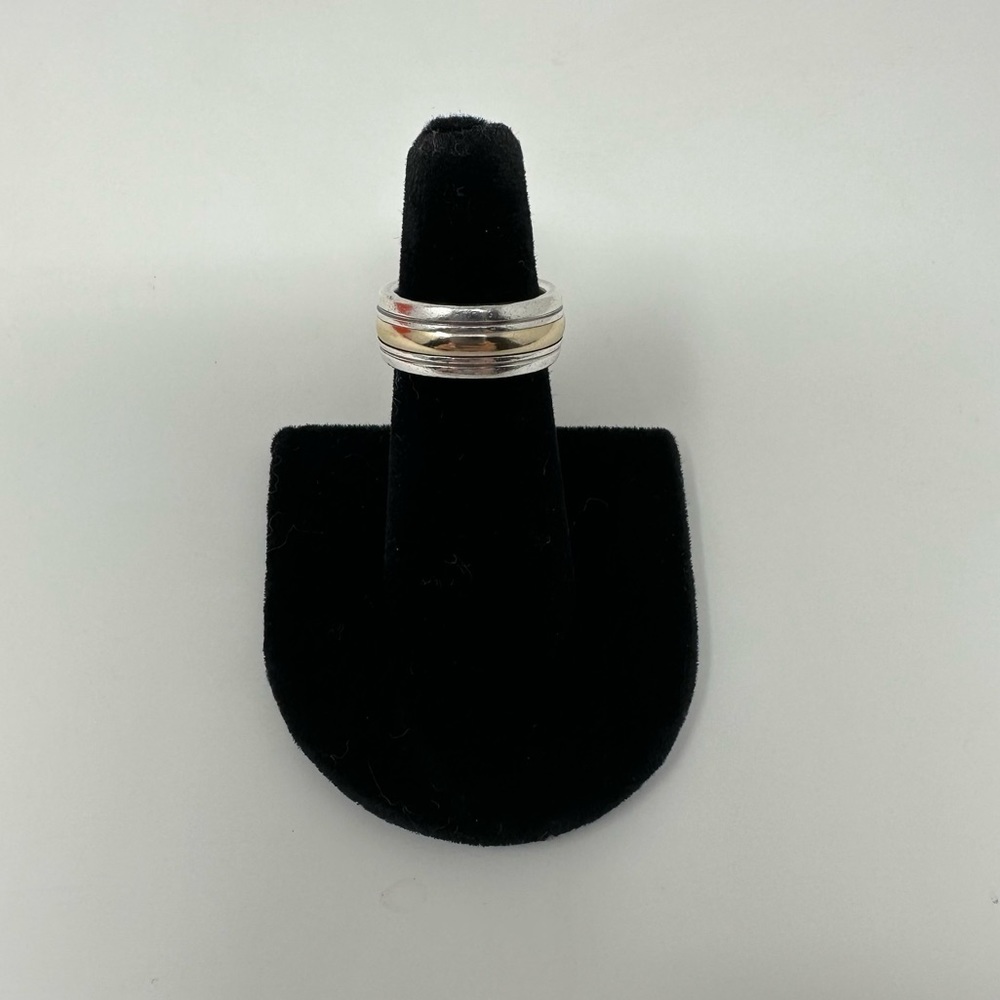 James Avery Retired Gold and Silver Wedding Band Size 5 - Picture 2 of 8